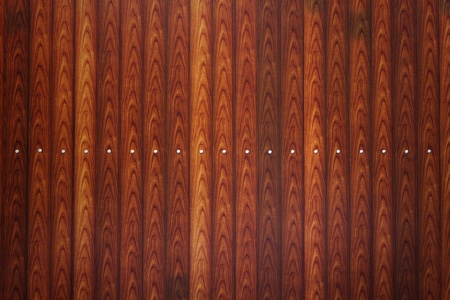 Great pattern wooden wall with peg in the centerの写真素材