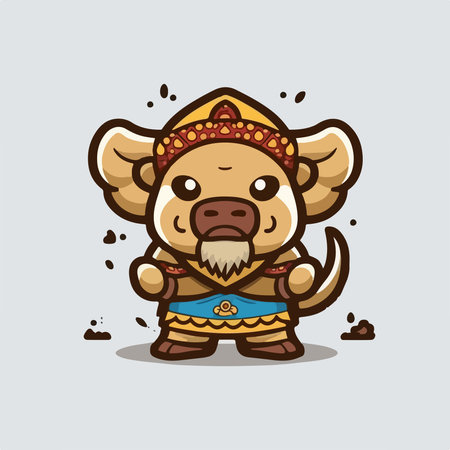 Mascot Character Chinese New Year of the Ox for your designのイラスト素材