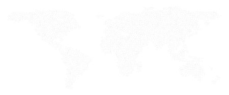 World map technology-style. Abstract World Map with blue square shapes for infographic.Travel Vector Illustration on white background.のイラスト素材