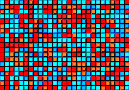 Blue and red pixels pattern.のイラスト素材