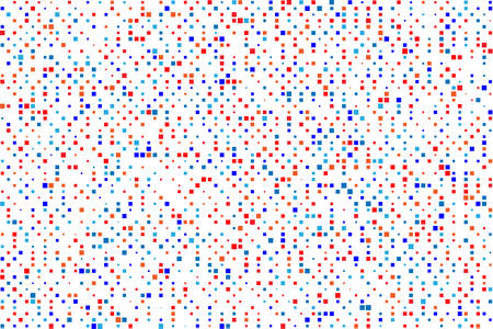 Blue and red round Texture Pixelsのイラスト素材