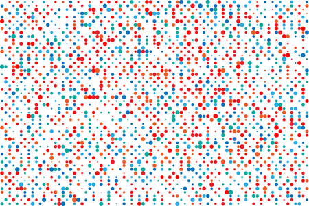 Blue and red round Texture Pixelsのイラスト素材