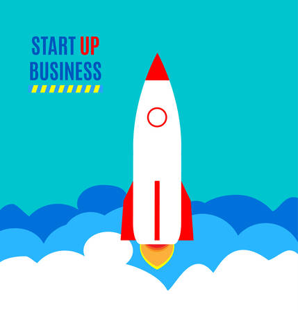 Successful launch of startup.のイラスト素材