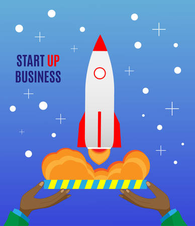 Successful launch of startup.のイラスト素材