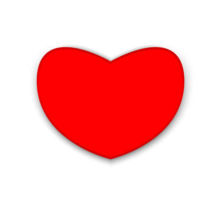 Valentines day heart realistic vector illustrations. hearts on white background. Red paper cut love heart for Valentine's day or any other Love invitation cardsのイラスト素材