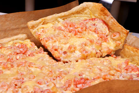 photo of pizza with cheese, closeupの写真素材