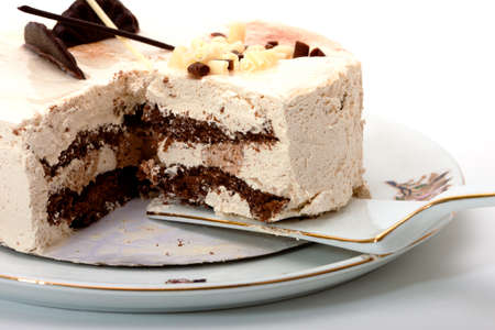 photo of cake on white backgroundの写真素材