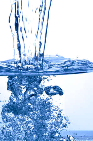 photo of water spalsh on white backgroundの写真素材