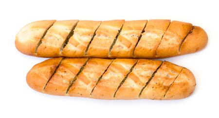 Delicious Baguette, on white backgroundの写真素材