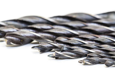 Set of Drill Bits, on white backgroundの写真素材
