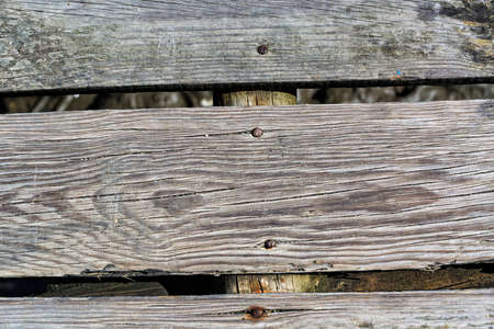 Old Gray Wood Planks with Texture, backgroundの写真素材