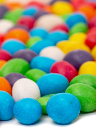 Backdrop from Multicolored Sweet Candy, close up