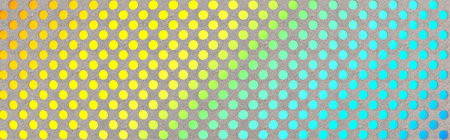 Neon circles on a grey background - 3d panoramaの写真素材