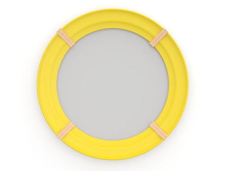 Picture yellow frame. 3D modelの写真素材