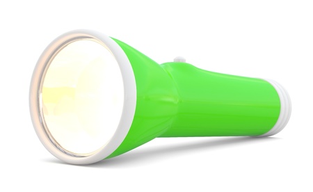 Electric Pocket Flashlight. 3D modelの写真素材