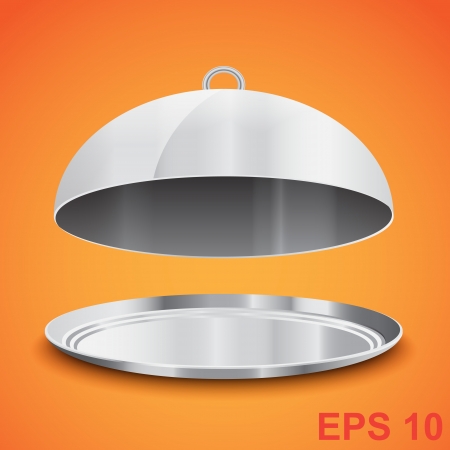Restaurant cloche   illustrationのイラスト素材