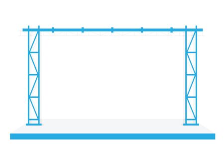 Exhibition scene. Vector illustrationのイラスト素材