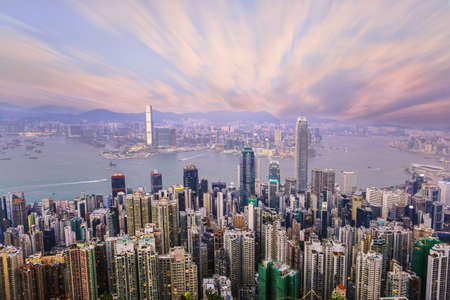 this photo is taken from legard road,hongkong,chinaのeditorial素材