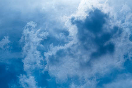 Blue sky cloudy weather look like a heaven, good atmosphere.の写真素材