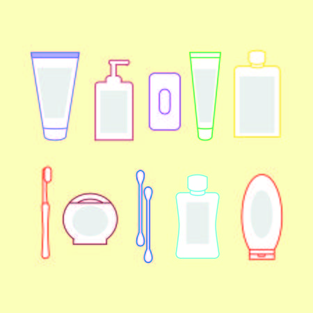 hygiene products conceptのイラスト素材
