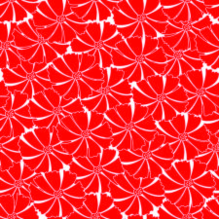 red flowers seamless repeat patternのイラスト素材