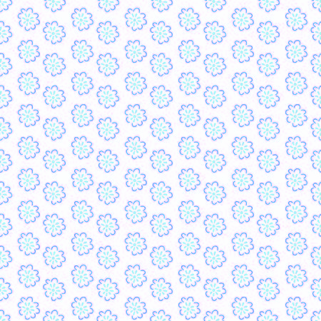 little blue flowers seamless repeat patternのイラスト素材