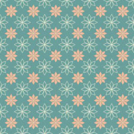 white and pink snow flowers seamless patternのイラスト素材