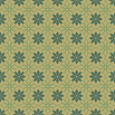 traditional flower seamless patternのイラスト素材