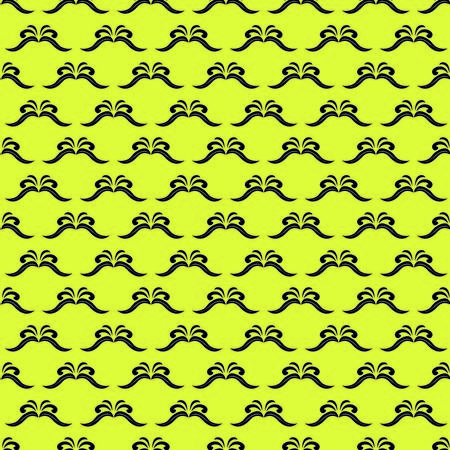 black traditional print with green backgroundのイラスト素材