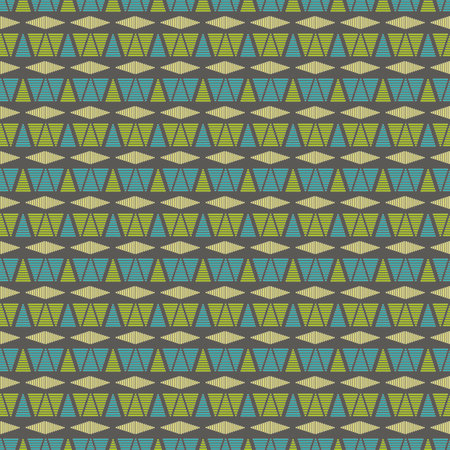 tribal triangles with grey background geometric seamless repeat patternのイラスト素材