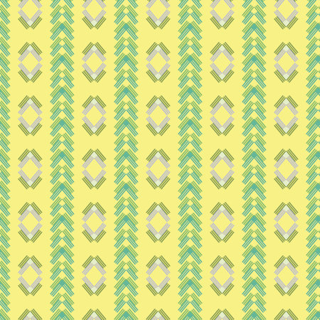 tribal geometric seamless repeat patternのイラスト素材