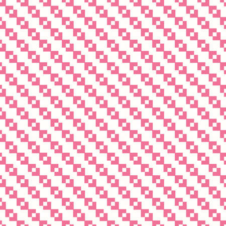 square pink geometric diagonal seamless repeat patternのイラスト素材