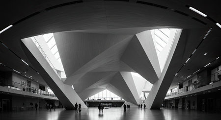 Modern architecture of the National Museum of Natural History in Istanbul, Turkeyの素材
