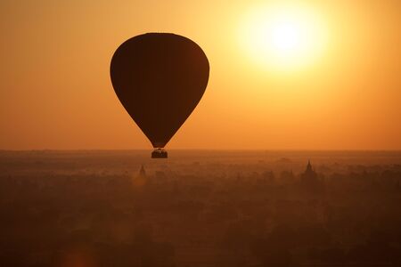 hot air balloonの写真素材