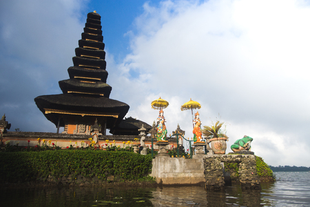 Bali, Indonesia. Temple Pura Ulun Danu Bratanの写真素材
