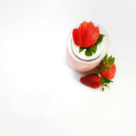 Pudding Strawberryの写真素材