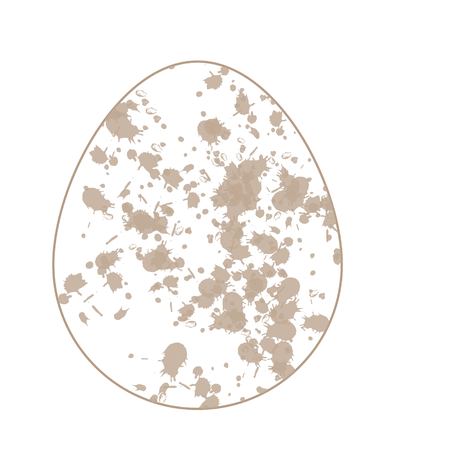 colorful chicken egg with different patterns on a white backgroundのイラスト素材
