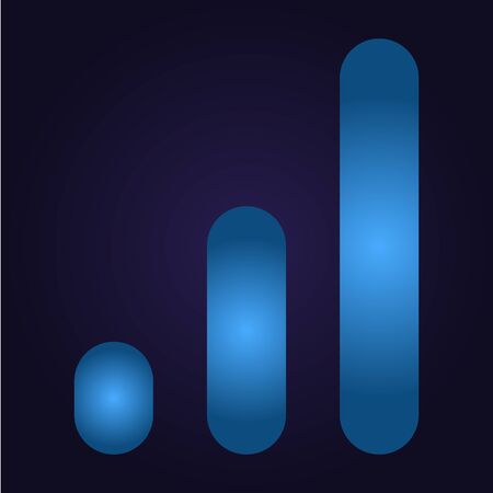 Blue diagram chart infographic for business blue vectorのイラスト素材
