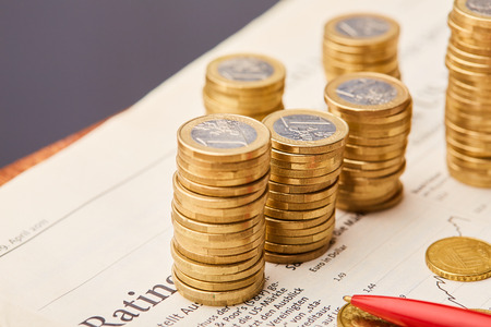study the financial marketの写真素材