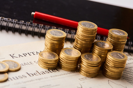 study the financial marketの写真素材