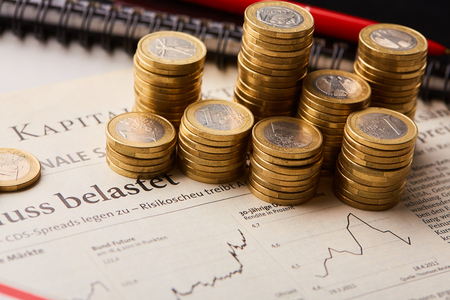 study the financial marketの写真素材