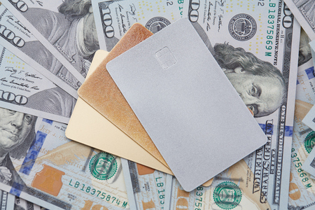 money and credit cardの写真素材