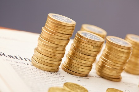 study the financial marketの写真素材