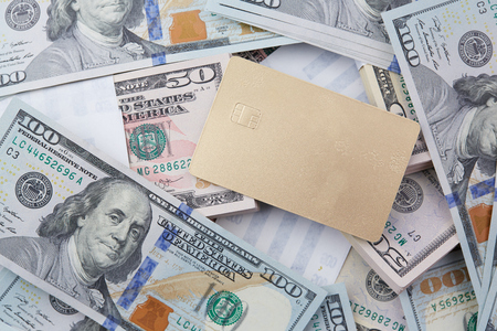 money and credit cardの写真素材