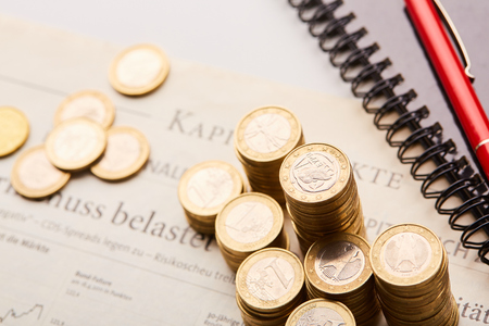 study the financial marketの写真素材