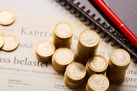 study the financial marketの写真素材