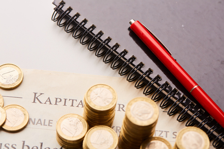 study the financial marketの写真素材