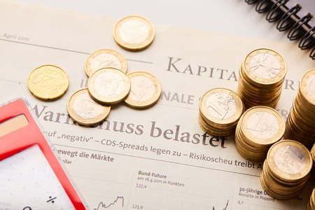 study the financial marketの写真素材