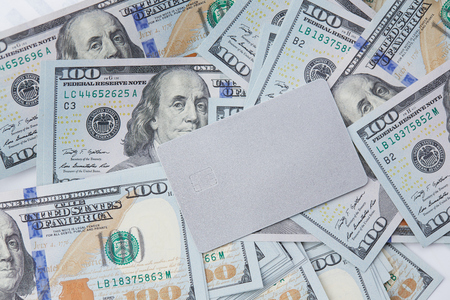 money and credit cardの写真素材