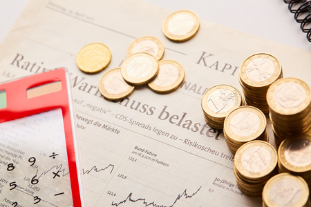 study the financial marketの写真素材